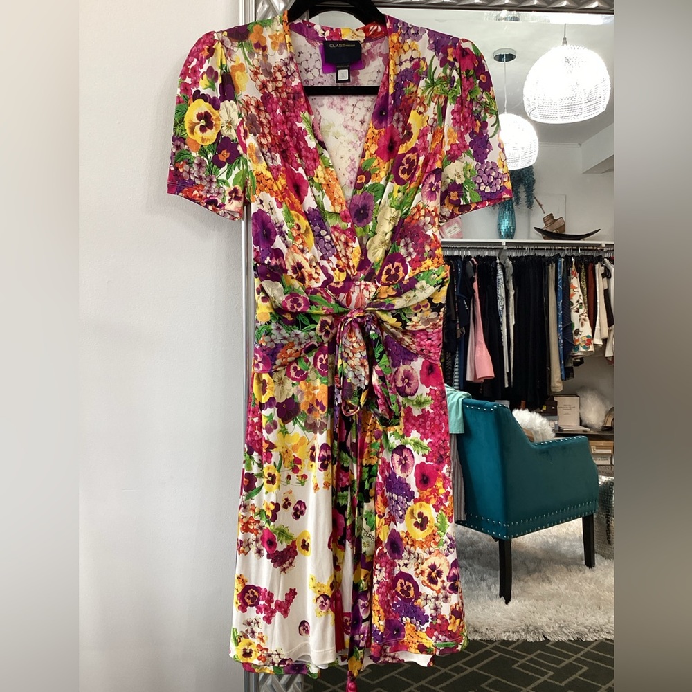 Class Roberto Cavalli Sz 42 floral print dress